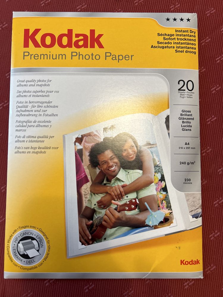 Kodak premium photo paper