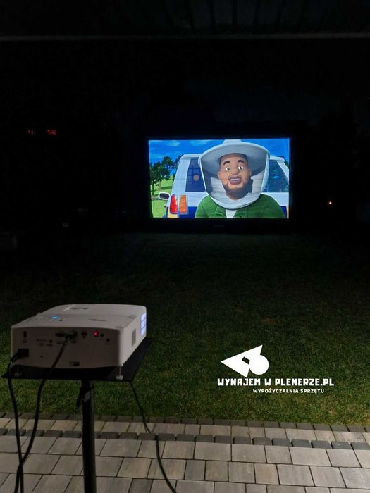 Kino plenerowe | wynajem projektora i ekranu | głośnik i kolumna