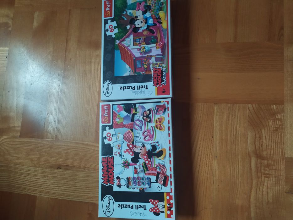 Dwa zestawy puzzli dla dzieci