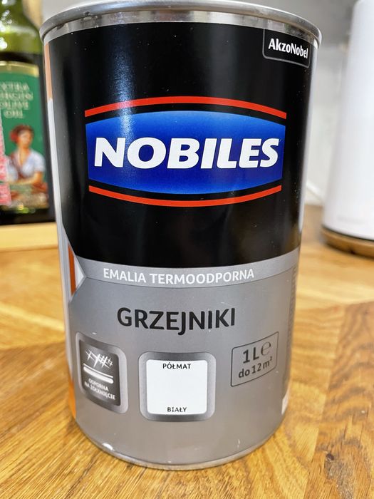 Farba do grzejnikow Nobiles biala