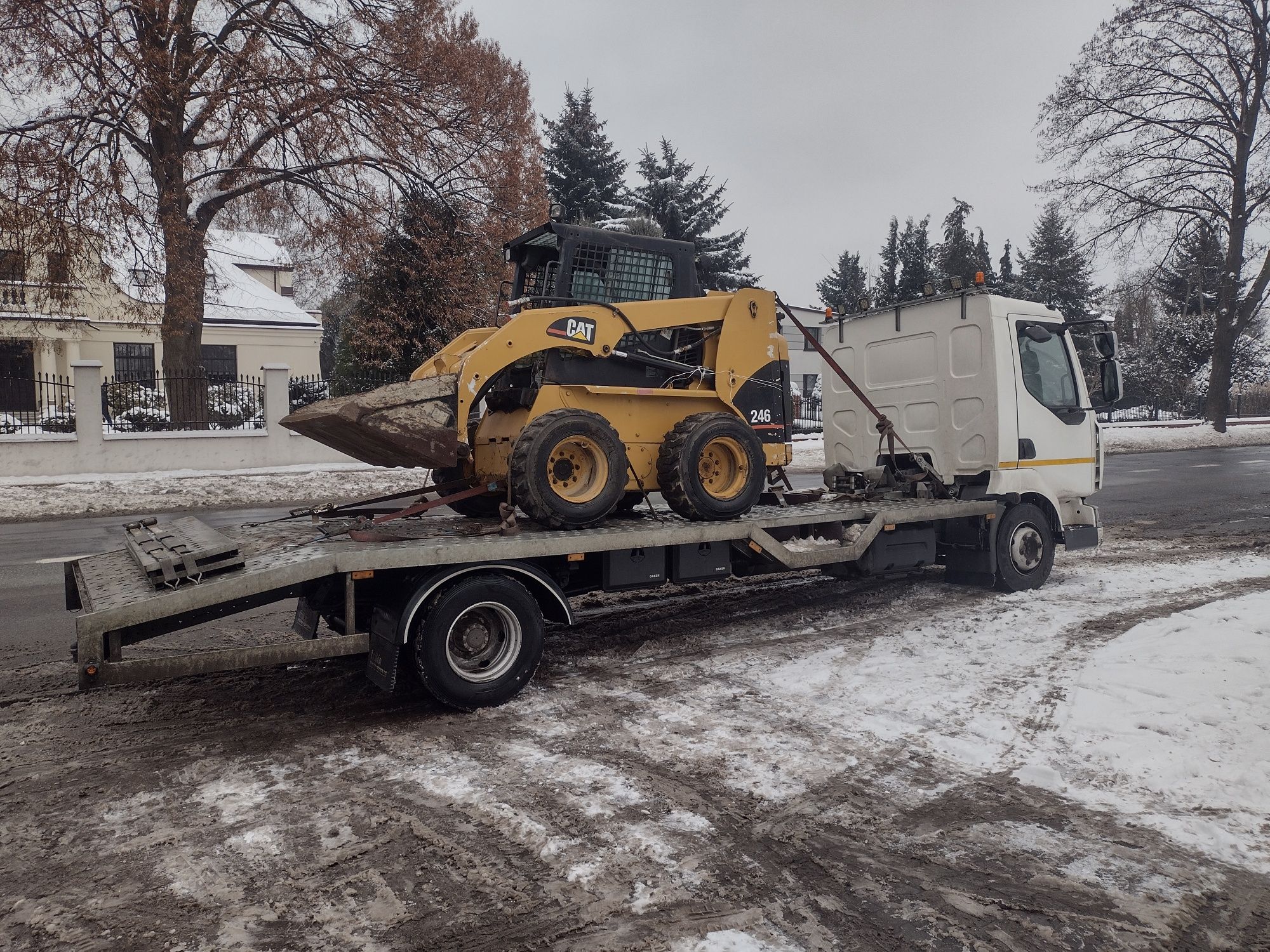 Autolaweta transport maszyn ciągników koparek do 7 i 14 ton