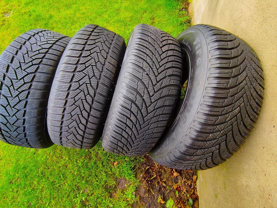 Opony zimowe, alufelgi 16" 5x112 VW Passat B6 B7 Golf 5-6 Audi A3 a4