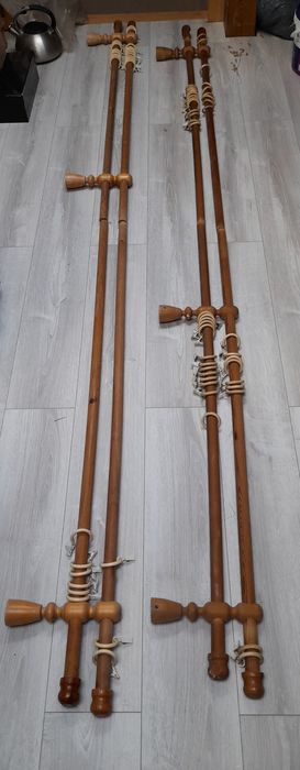 Drewniane karnisze podwójne sprzedam