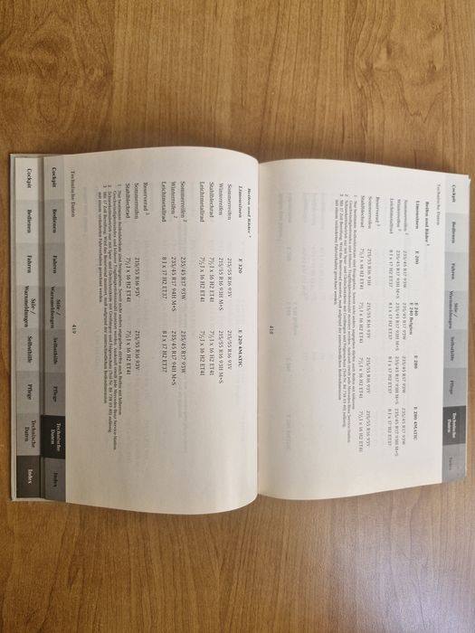 Książka instrukcja Mercedes E Klasa 210