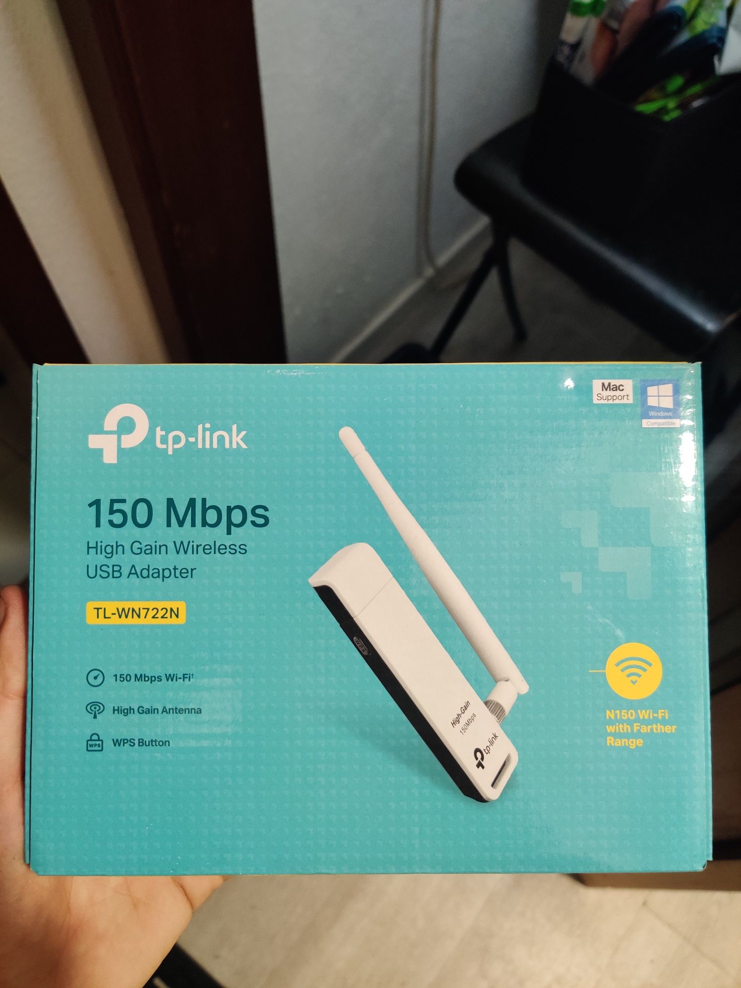 Adaptador Wi-Fi TP-Link TL-WN722N