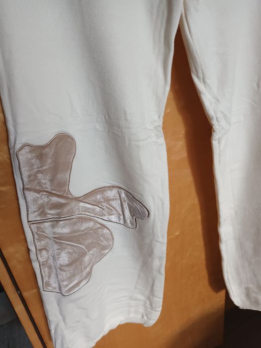 Śliczny komplet z dzianiny 50%bawełny nowy z metką