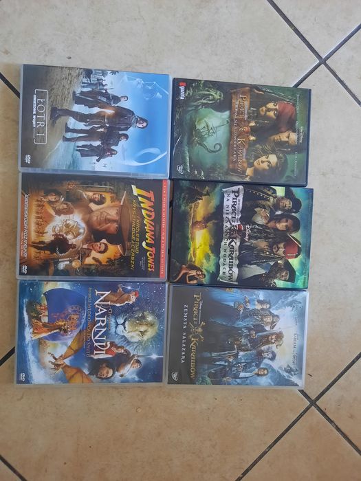 Filmy DVD zestaw Piraci z Karaibów i inne