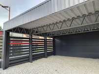 Carport, wiata, garaż na samochód, motocykl, konstrukcja stalowa