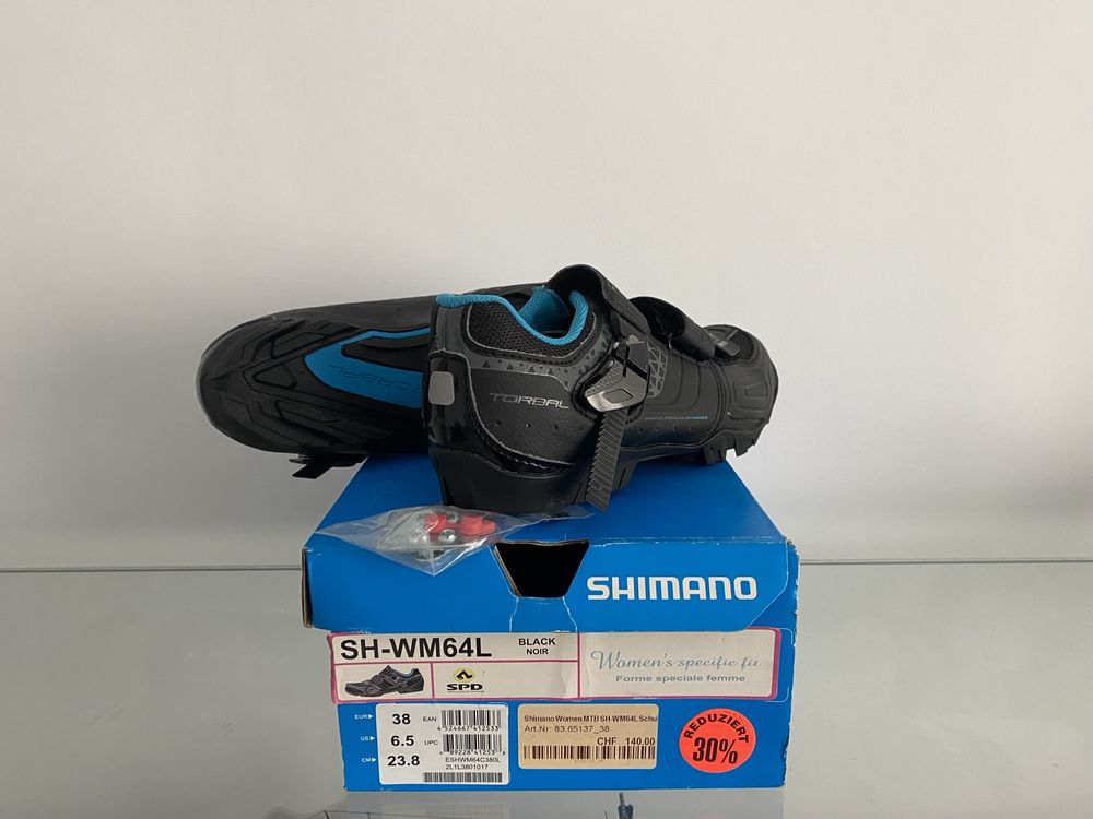 Buty rowerowe Shimano SH-WM64L spd damskie rozmiar 38 wkładka 23,8