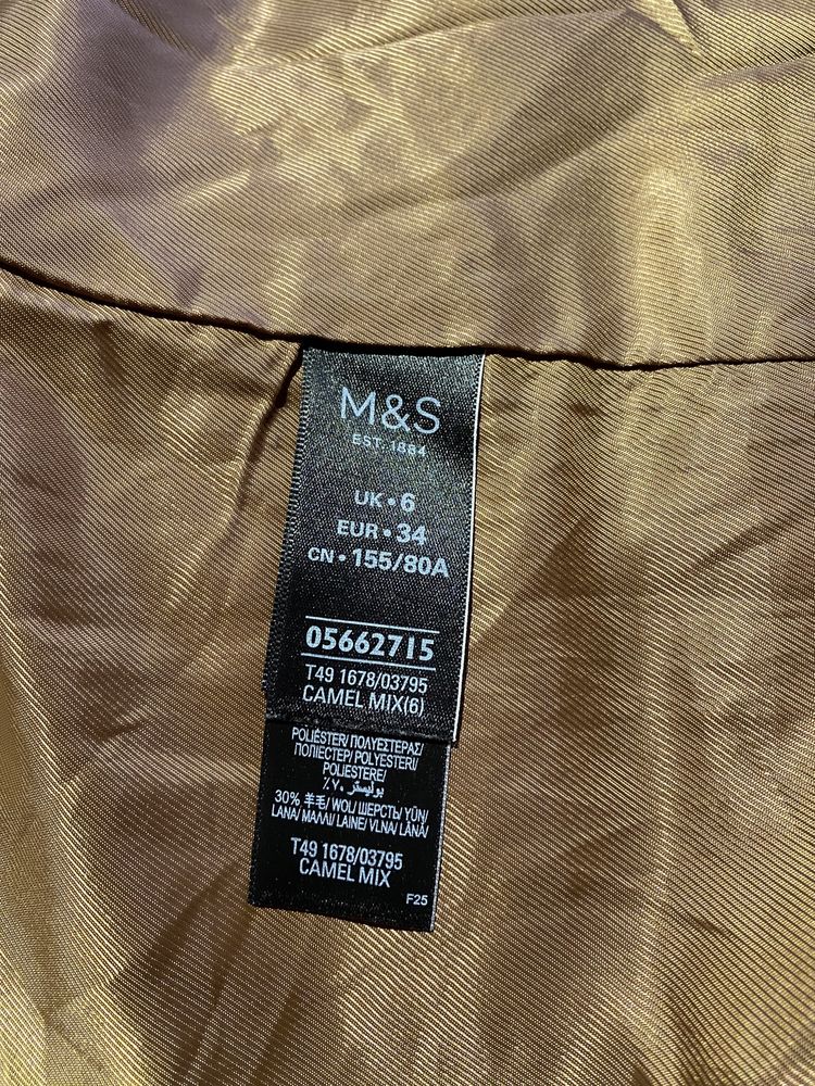 Пальто весенее M&S