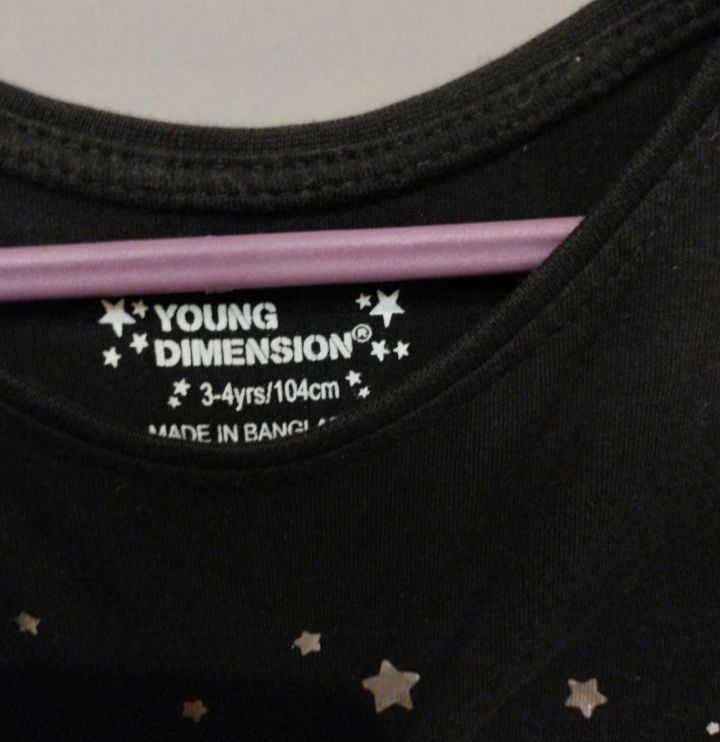 Bawełniana bluzka koszulka z długim rękawem r.98 Young Dimension