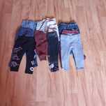 Paczka 14 szt Spodnie/getry/legginsy 74-80 (9-12m) dziewczynka