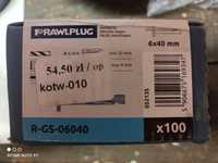 RAWLPLUG kotwa stalowa do sufitów podwieszanych 6X40MM 100SZT/OPAK