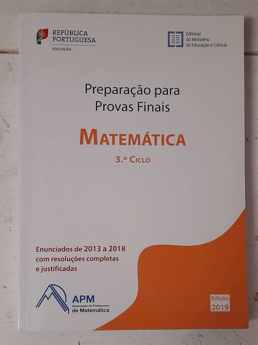 Manuais escolares "Preparação para Provas finais - Matemática 3ºCiclo"
