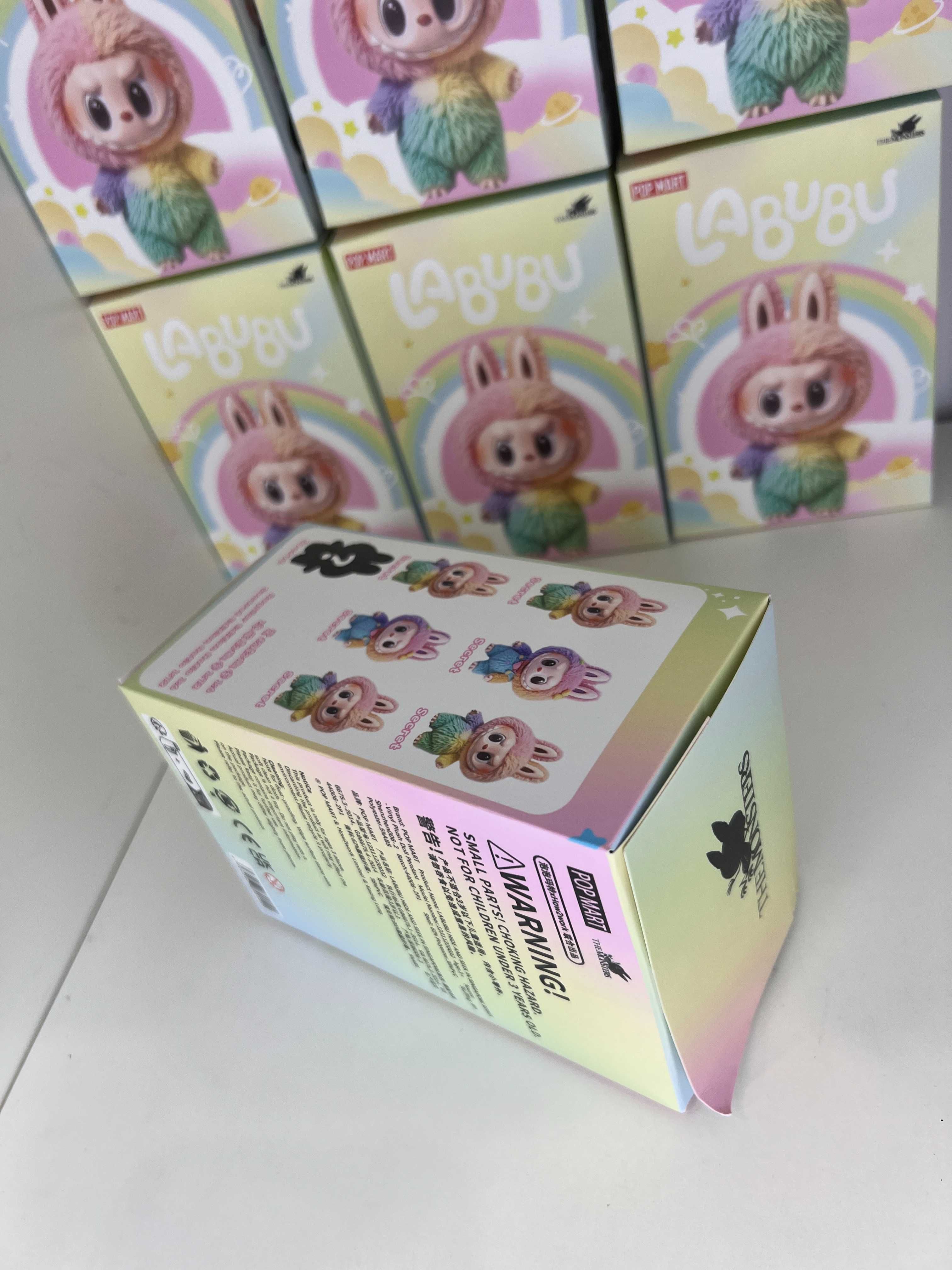 Labubu 4.0 v4 Tęczowa Kolorowa 4 popmart The Monsters Secret