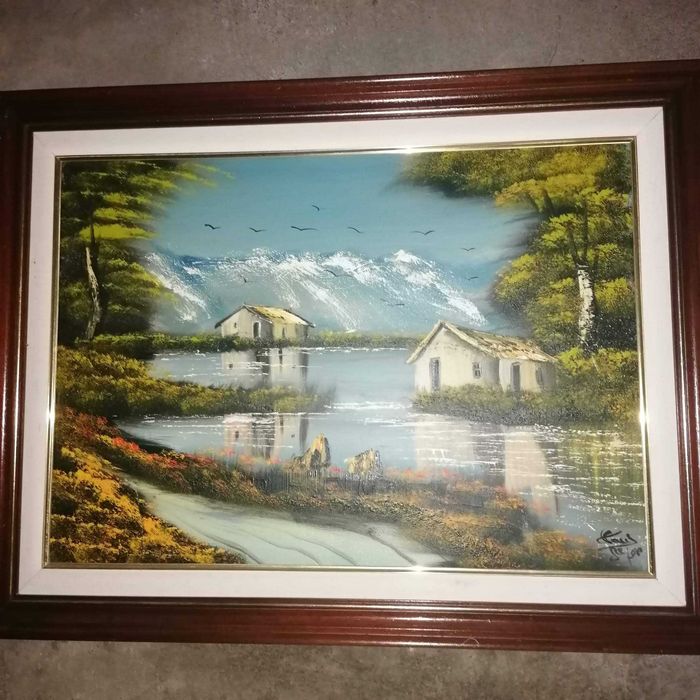 Quadro a óleo antigo