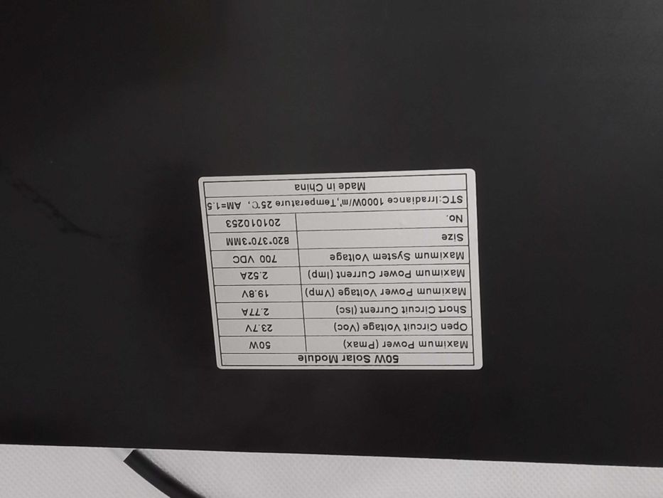 Painel Solar 50W | Compacto, Eficiente e Ideal p/ Projetos Off-Grid