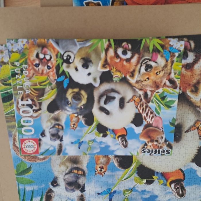 Puzzle Educa 1000 peças selfies Animais