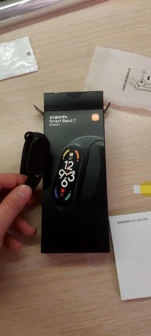 Xiaomi mi band 7 opaska zestaw opakowanie dwie opaski metalowe