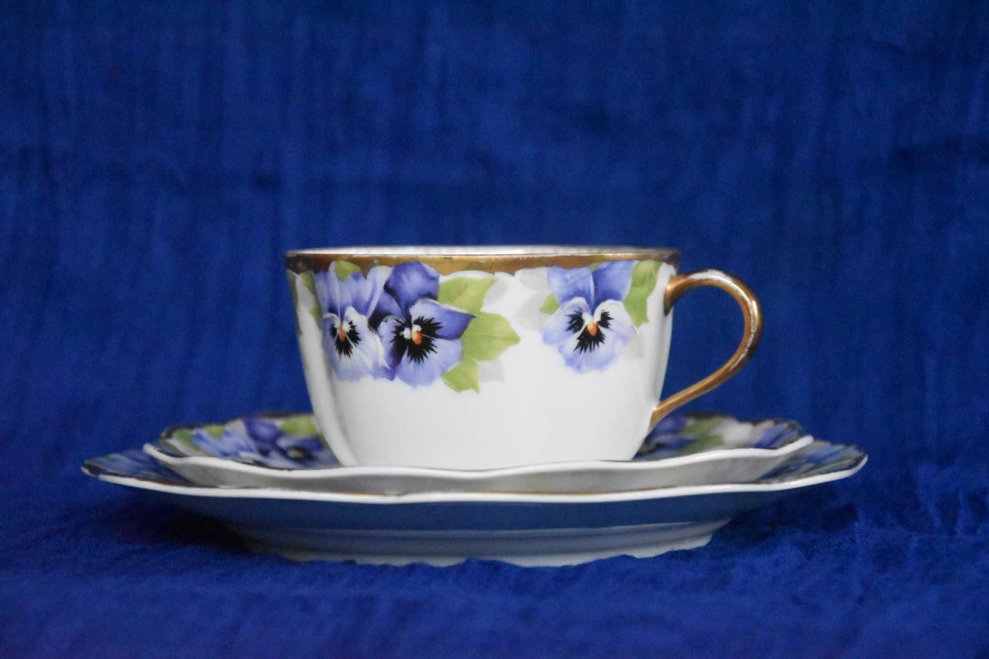 Filiżanka Rosenthal Chrysantheme Viktoria Luise 1901r. stara porcelana