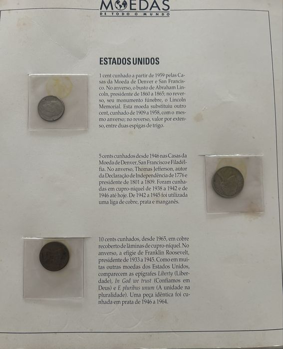 Moedas e Notas de todo o Mundo