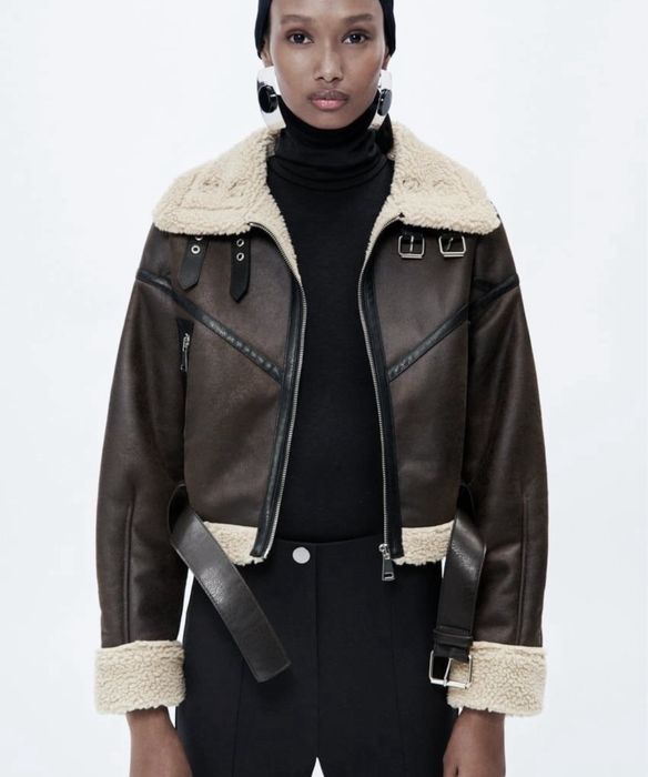 Дублянка zara коричнева