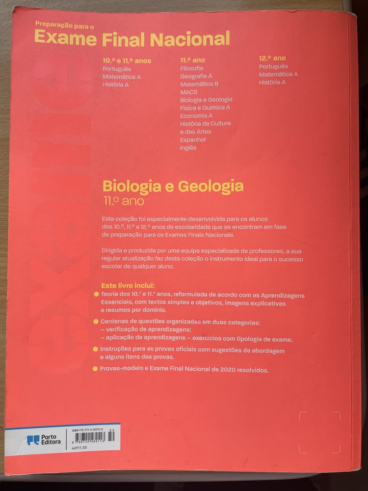 LIVRO PREPARAÇÃO PARA EXAME BIOLOGIA 11 ano OPORTUNIDADE