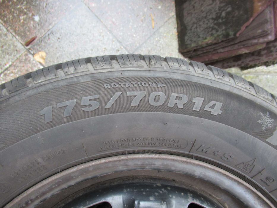 Komplet kół zimowych  Skoda Fabia i inne 175/70 R 14  84T ET35 5Jx14H2