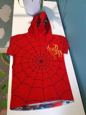 Spider-Man koszulka T-shirt z kapturem maska