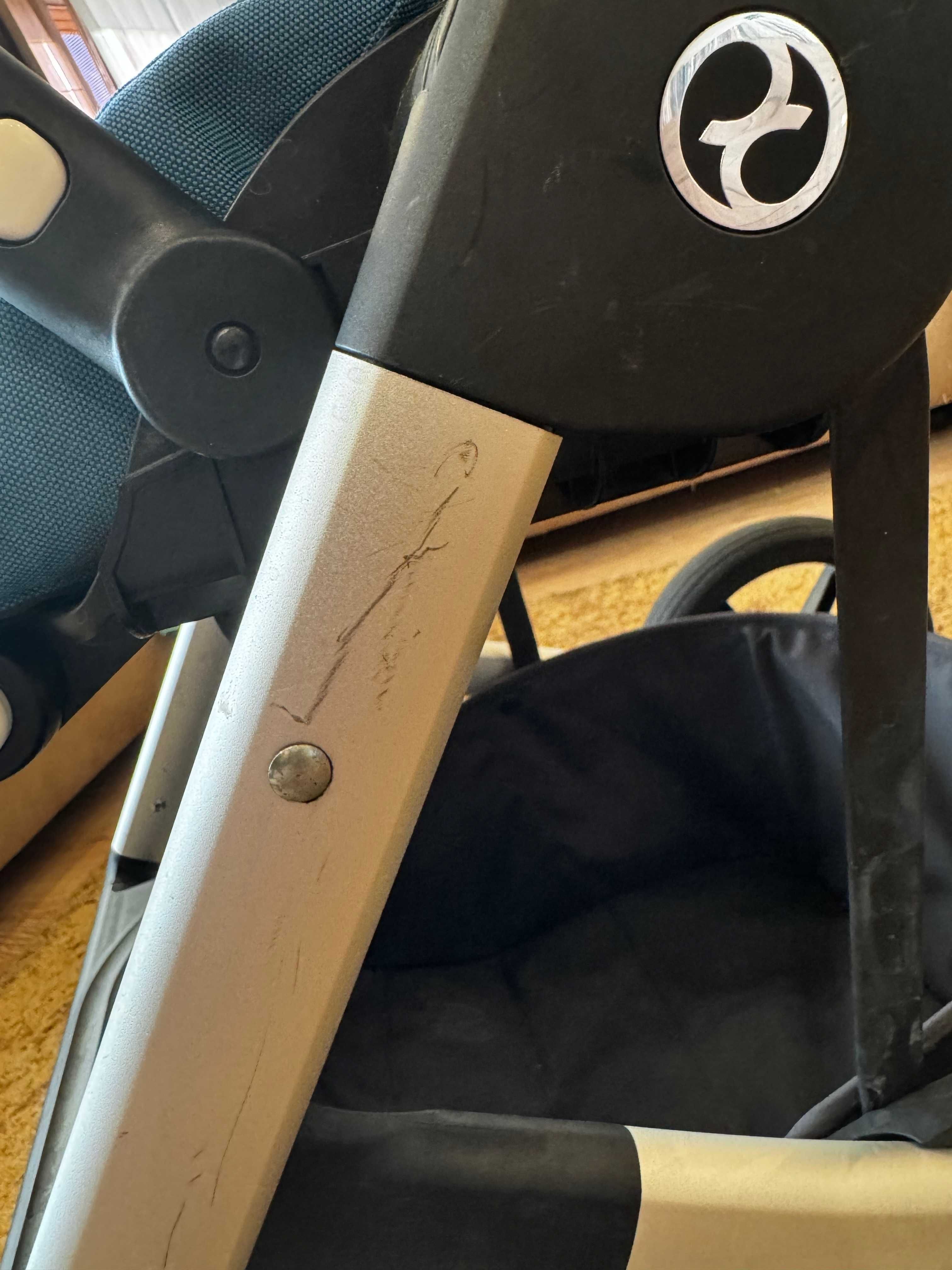 Коляска Cybex Balios S Lux 2 в 1 + дождевик + москитка