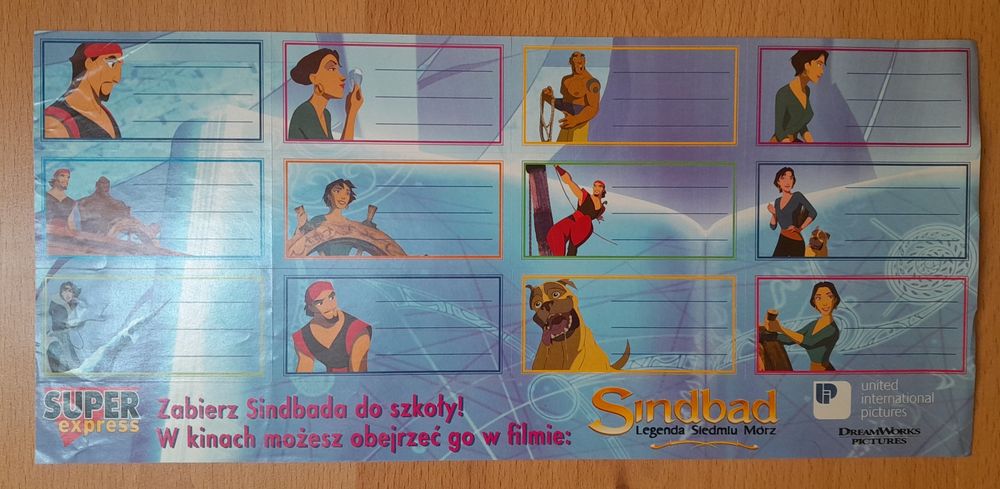 Naklejki Sindbad i inne