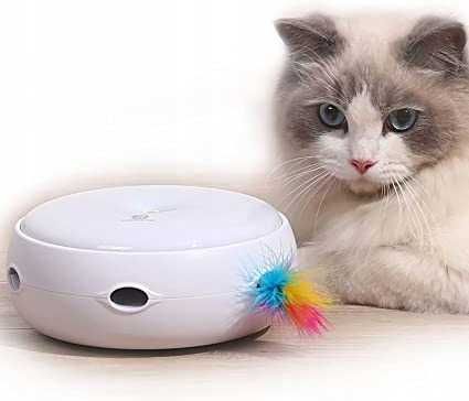 Інтерактивна іграшка забавка для кота з пір'ям HomeRunPet