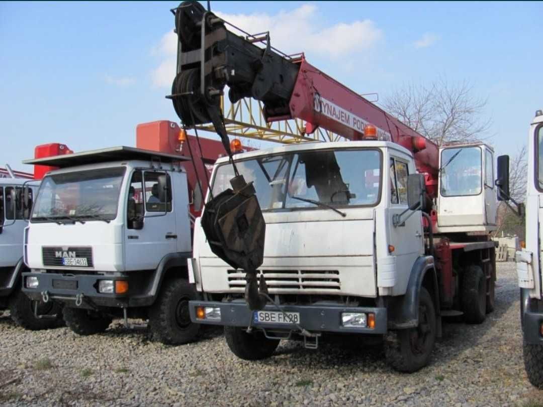 Dźwig teleskopowy Bumar ds184t Kamaz 18 ton bocian wysięg 21+6