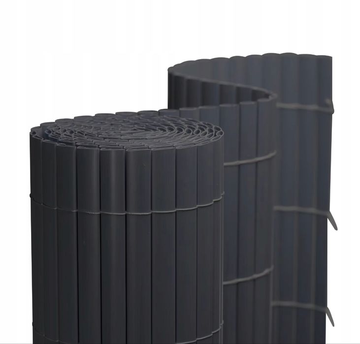 Mata balkonowa PVC osłona balkon, taras, płot,  500x80 cm szary NOWA