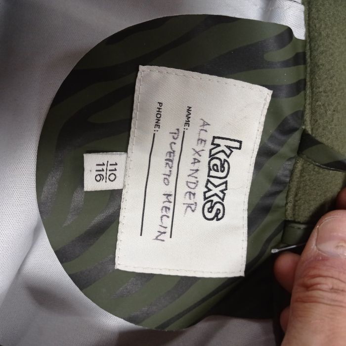 Kurtka chłopięca przeciwdeszczowa moro