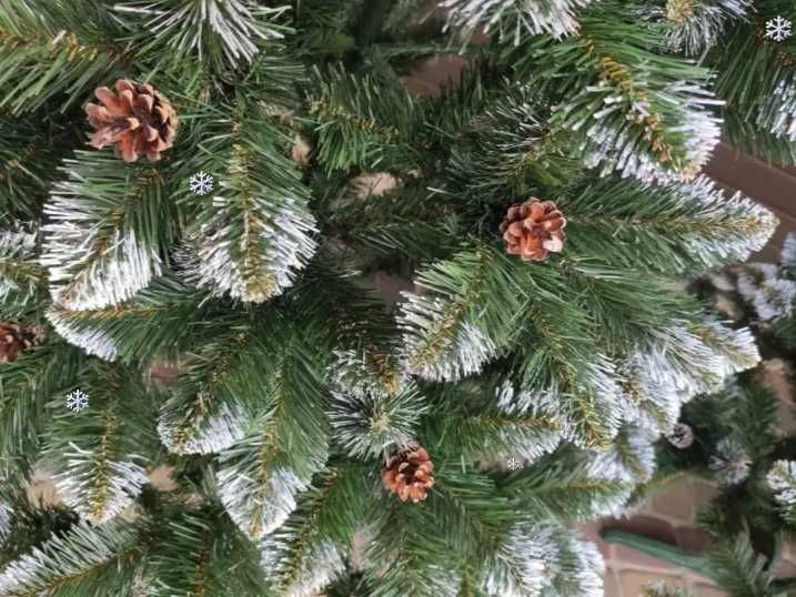 АКЦІЯ Ялинка засніжена з шишками Королева Искуственная Елка асортимент