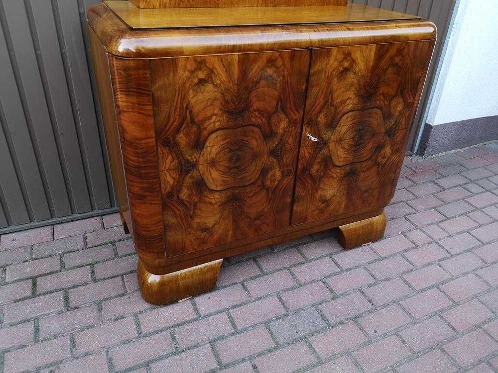 Komoda ART-DECO Orzech-Dąb Zgrabna Stara Antyk Politura Po Renowacji.