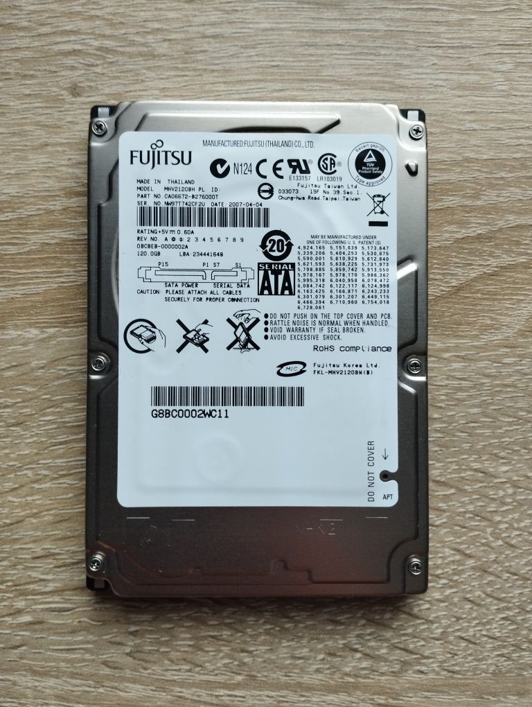 Жорсткий диск Fujitsu 120 gb