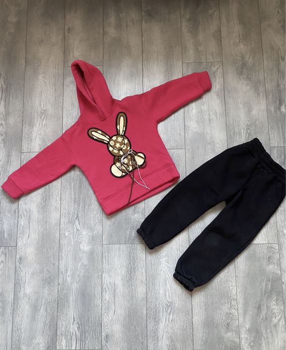 Дитячий спортивний костюм на дівчинку / утеплений костюм на дівчинку