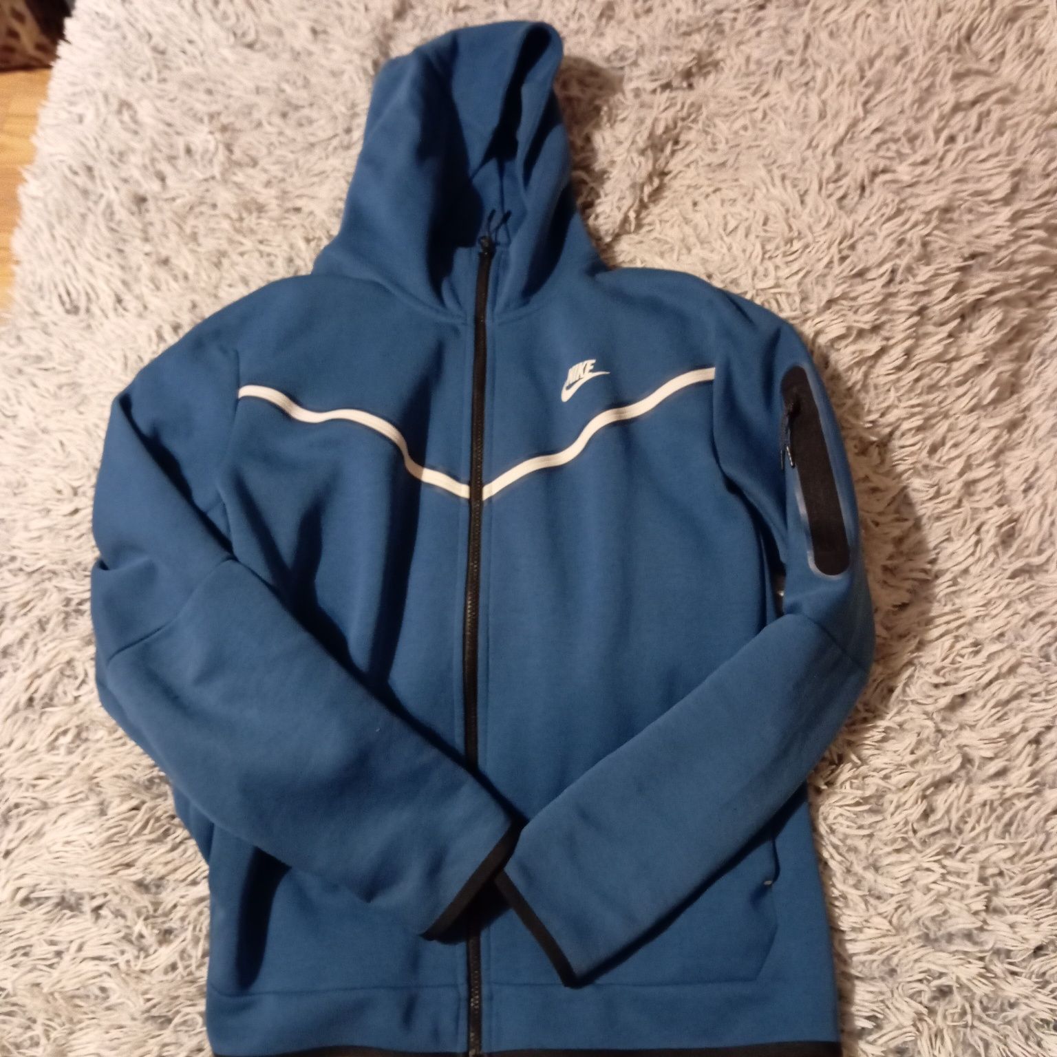 Tech fleece bluza niebieska nike