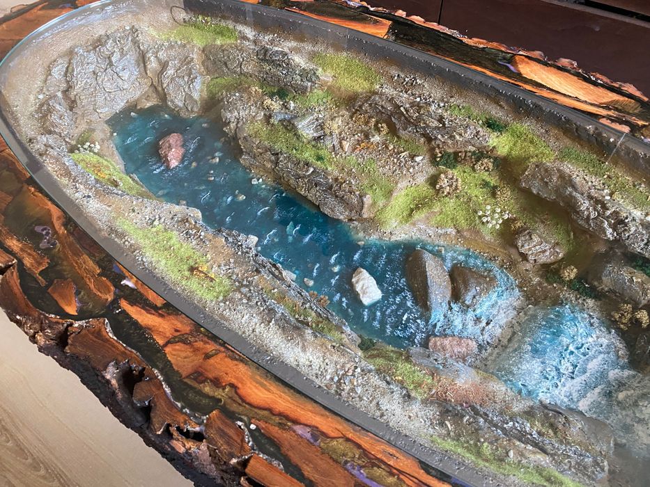 Кавовий, журнальний стіл діорама