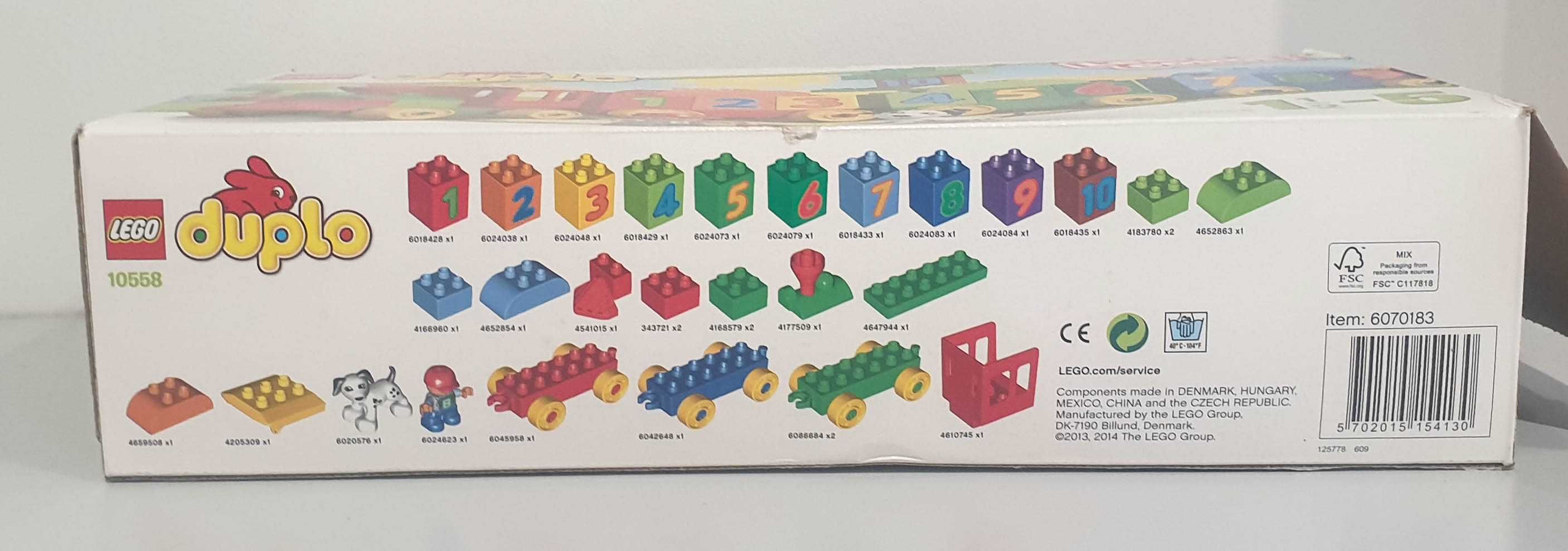 Lego DUPLO 10558 Pociąg cyferki Zestaw edukacyjny