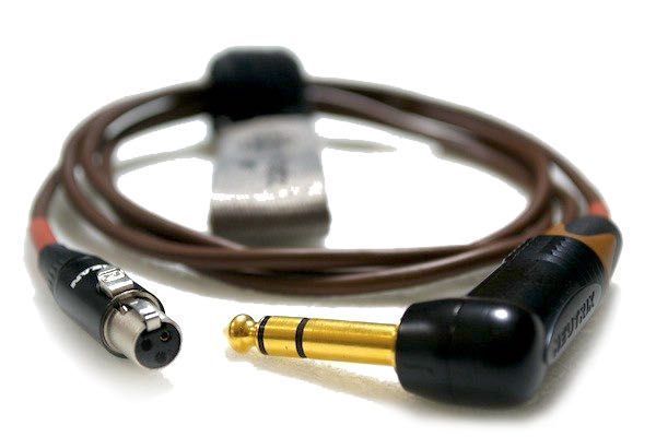 Pro Kabel Słuchawkowy 1/4 Kąt Stereo Jack do Mini XLR AKG Beyerdynamic