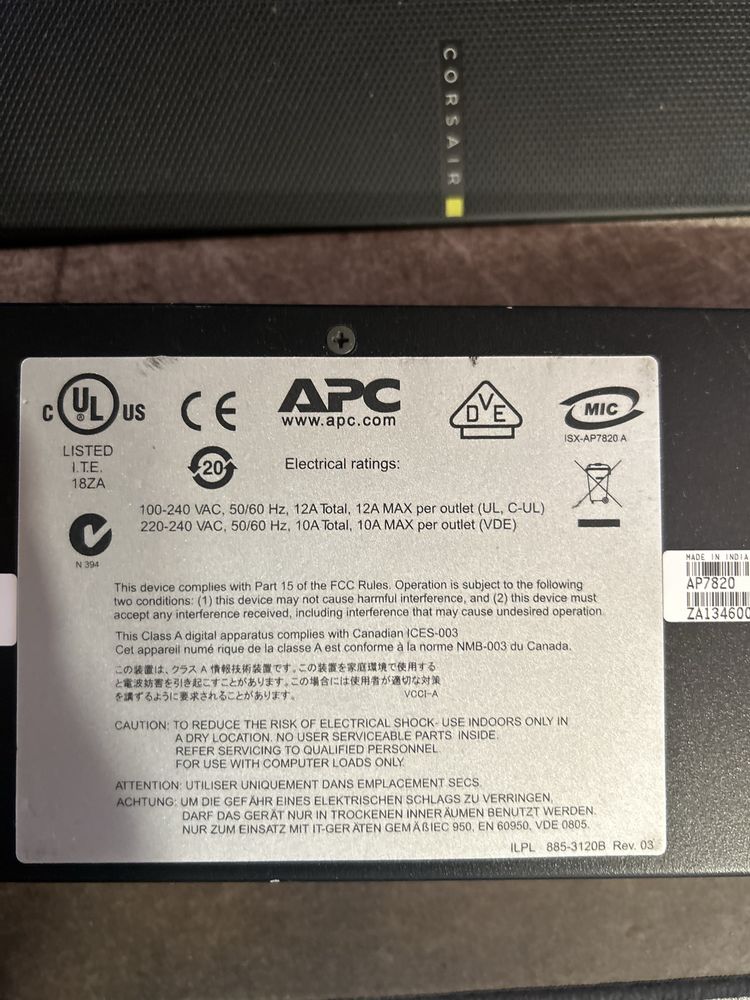 APC Metered rack PDU