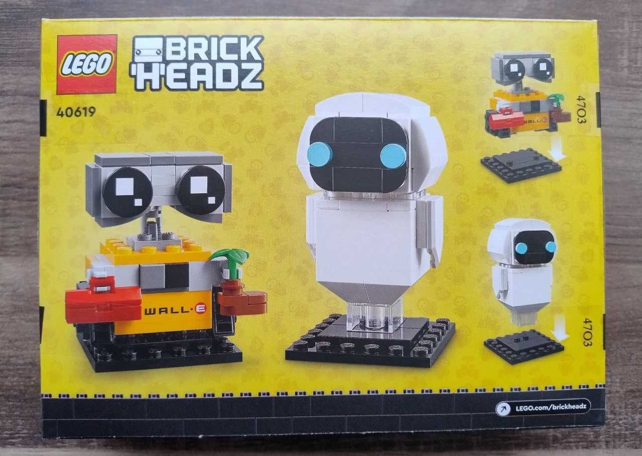 Конструктор LEGO BRICK HEADZ 40619 ЕВА и ВАЛЛ-И (155 Деталей)