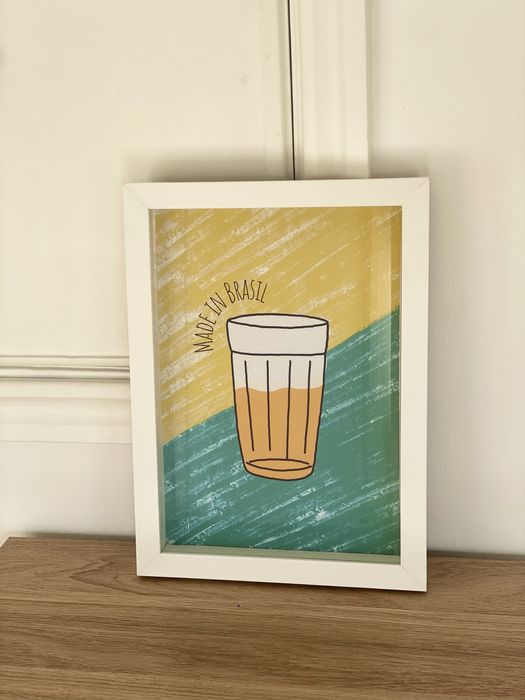 Quadro com imagem do Brasil