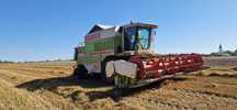 Claas Mega II 204 szare podwozie górski