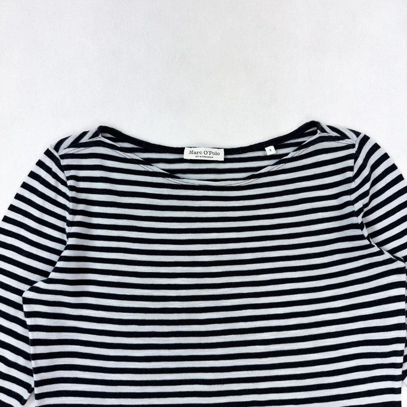 Koszulka z długim rękawem longsleeve w paski Marc O’Polo