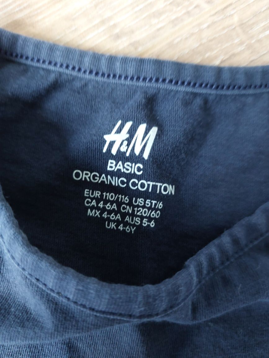 Zestaw koszulek dla dziewczynki H&M rozmiar 110/116
