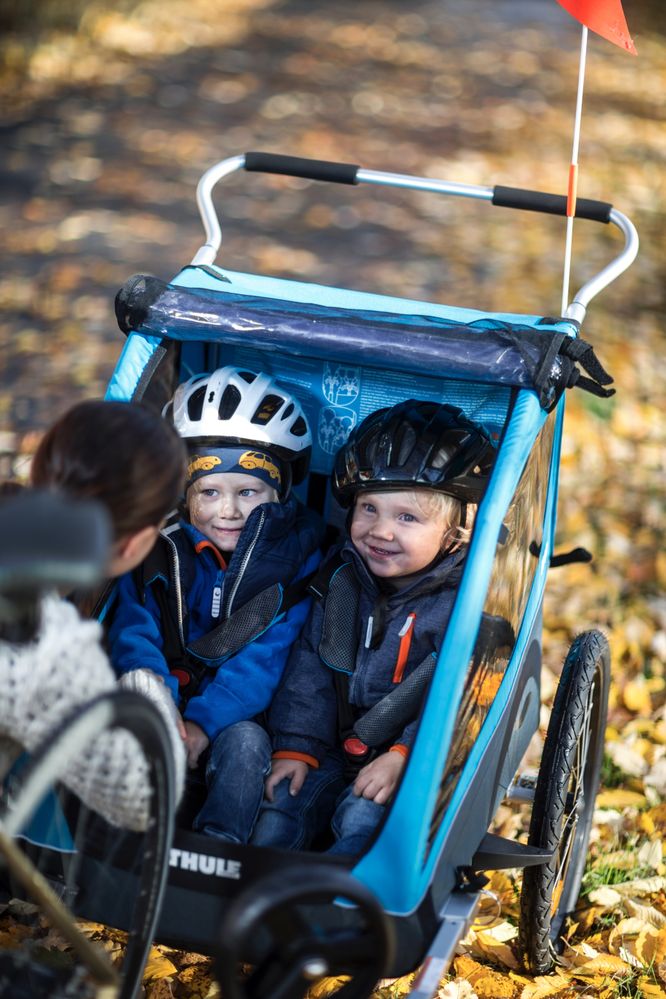 Nowa przyczepka rowerowa Thule Coaster XT dla dzieci - 5 lat gwarancji